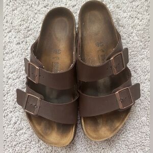 Brown Double-Strap Sandals Birkenstock for men.  Size 43.(9.5)